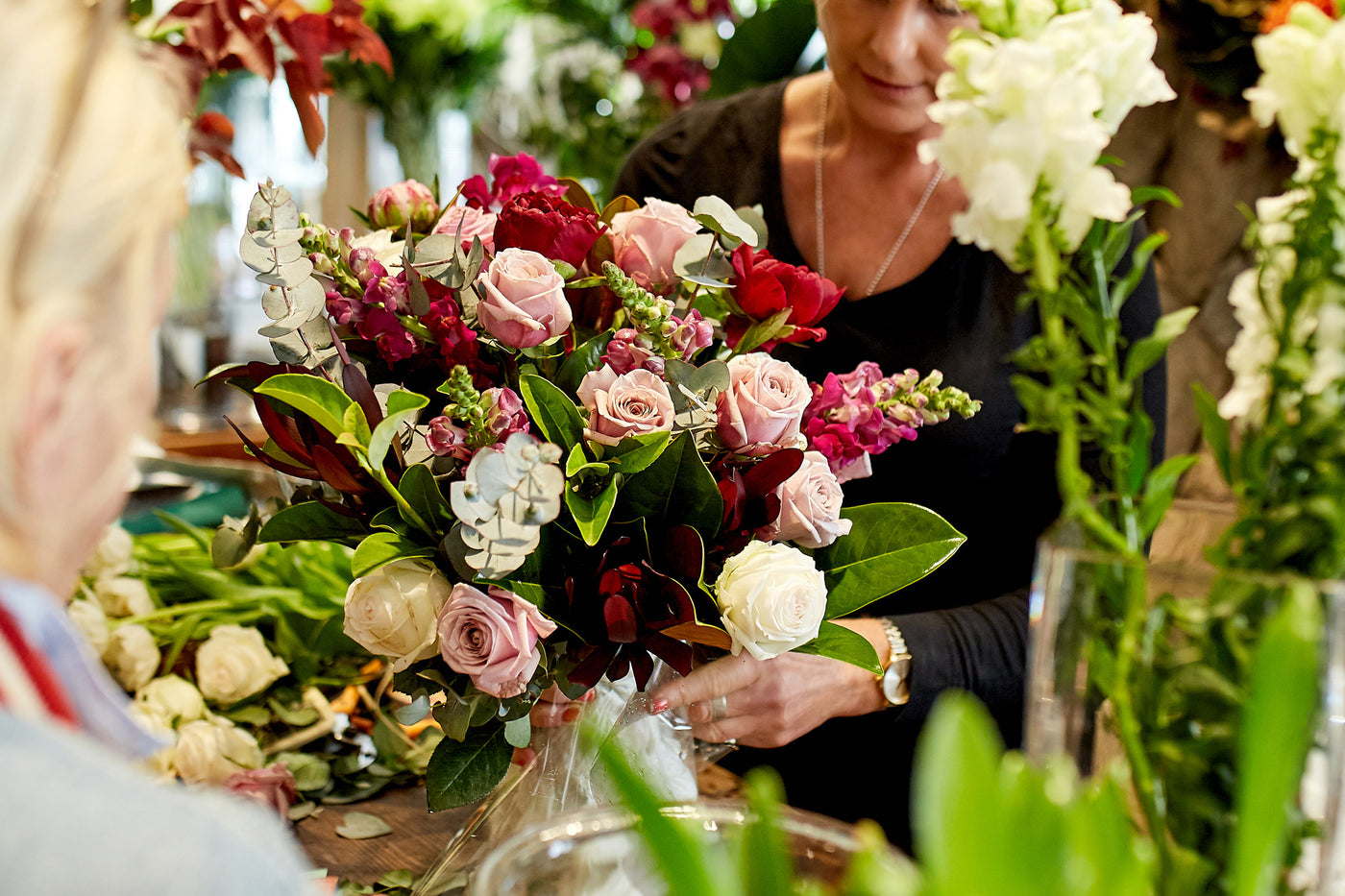Fresh flowers at the Collaroy store.