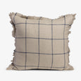 Blue Square Linen & Cotton Cushion Cover 50x50cm Front