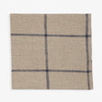 Blue Square Linen Cotton Napkin Front