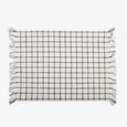 Checked Cotton Fringe Placemat Front