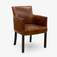 Ithaca Leather Armchair Front