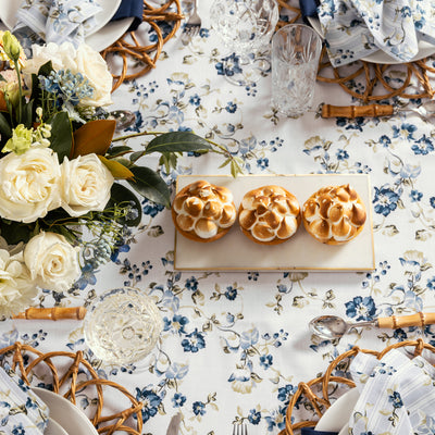 La Fleur Tablecloths Styled With Flowers