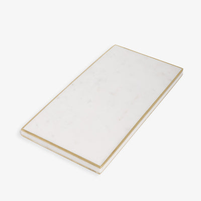 Marble & Brass Tray Front