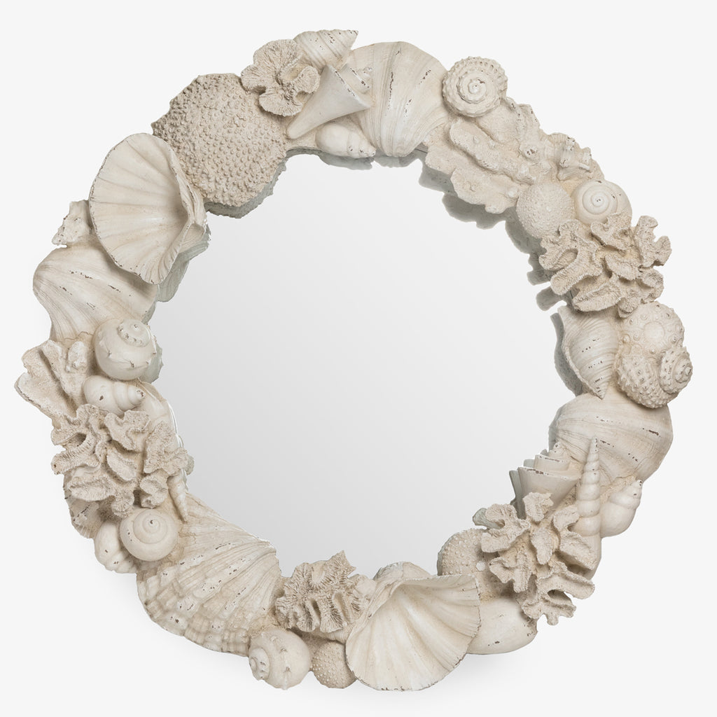 Shell & Coral Round Mirrors