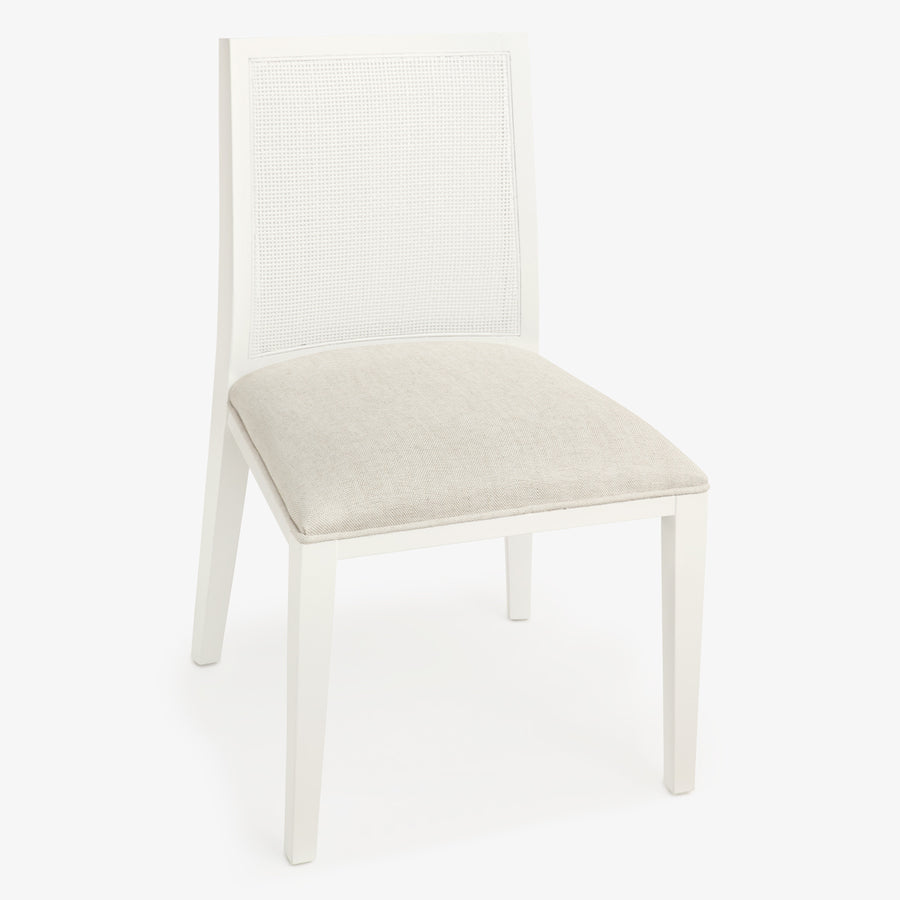Calais Dining Chair Antique White Front