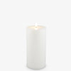Nordic White Smooth Lux Flameless Candle 10W x 20H cm