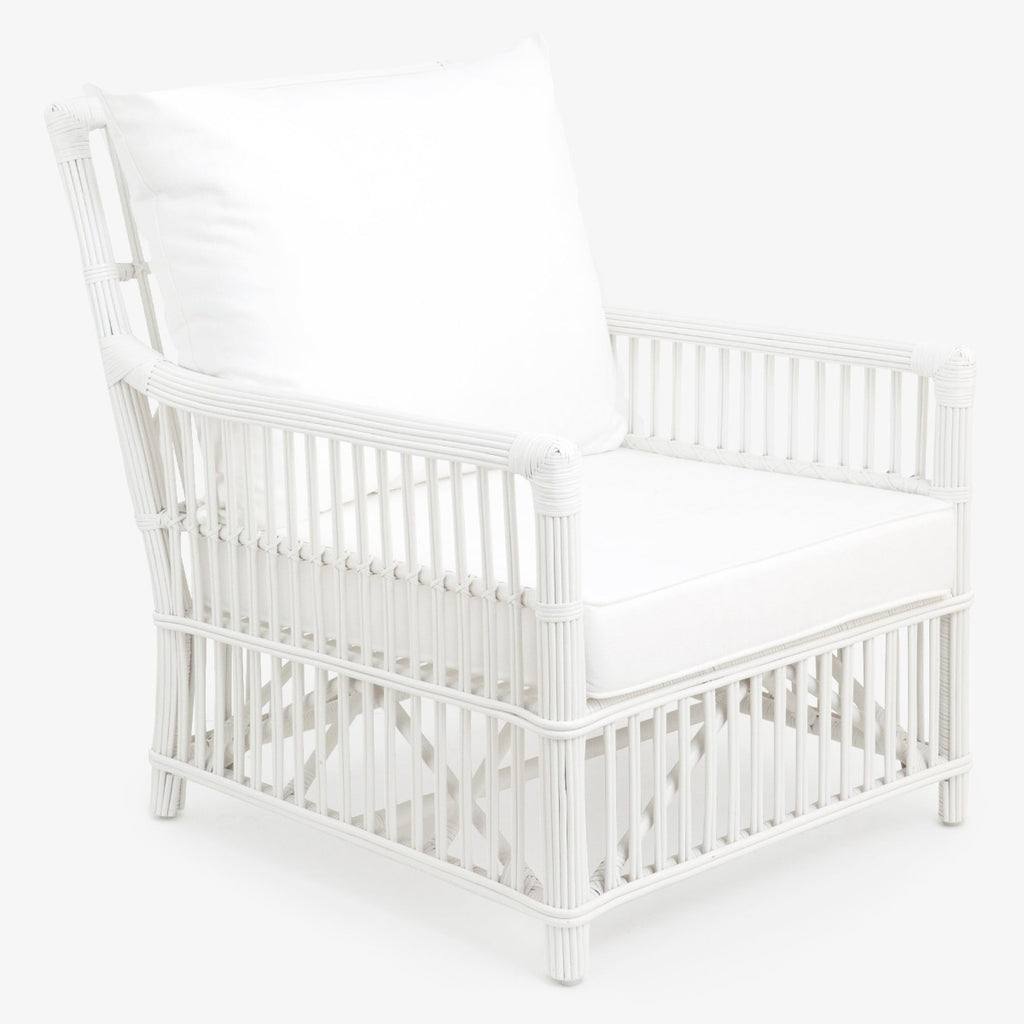 Bermuda Chair With Seat Cushion White