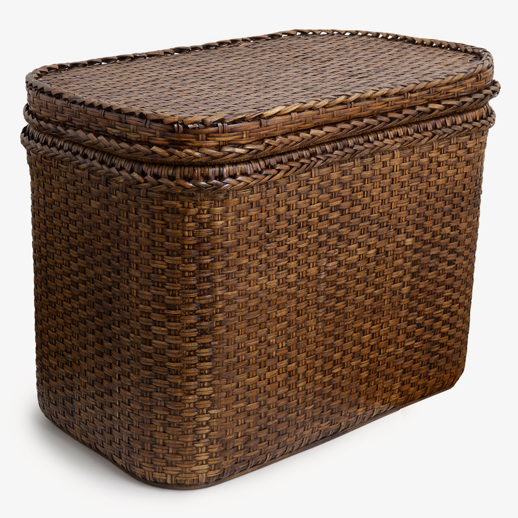 Rattan Bedside Chest Brown