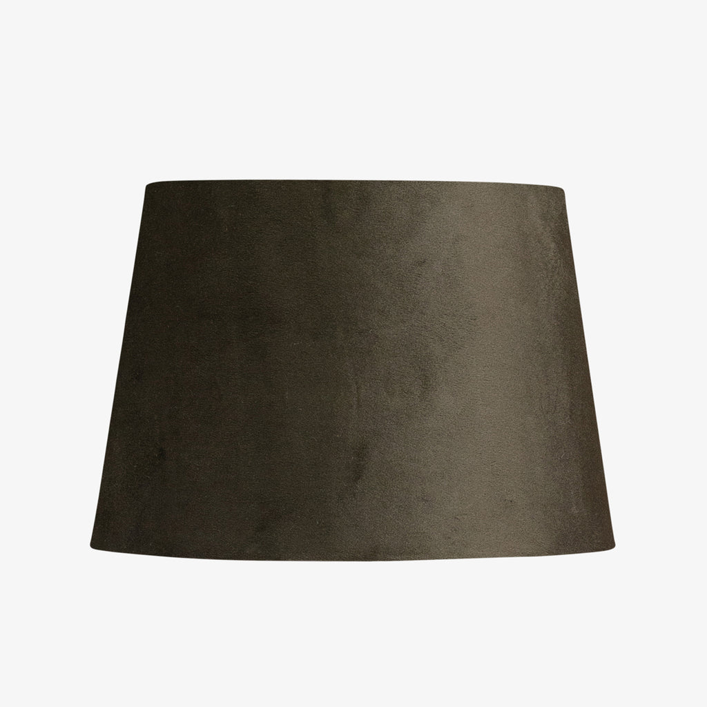 Olive Green Velvet Lamp Shade 25.5cm Alfresco Emporium