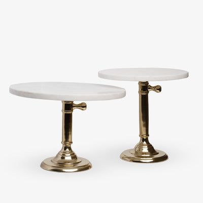 Marble and Gold Cake Stands