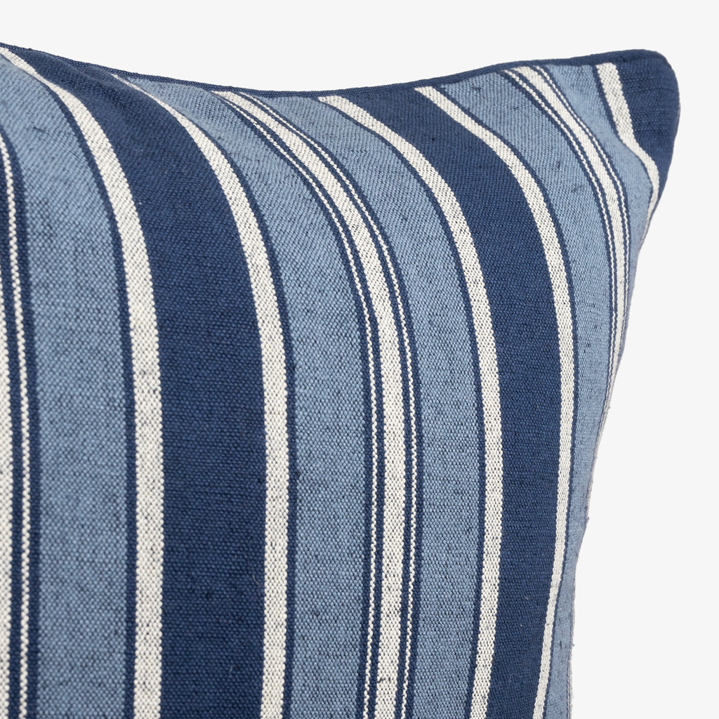 Royal Nautical Multi-Stripe Cushion Cover