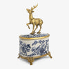 Barclay Oval Box With Deer Front