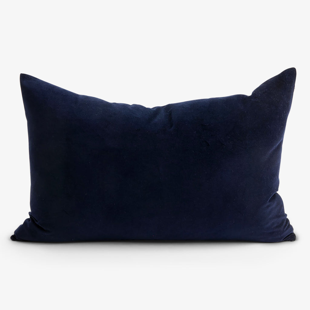 Velvet Cushion Cover Rectangular Blue