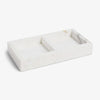 Como Marble Tray Divided Front