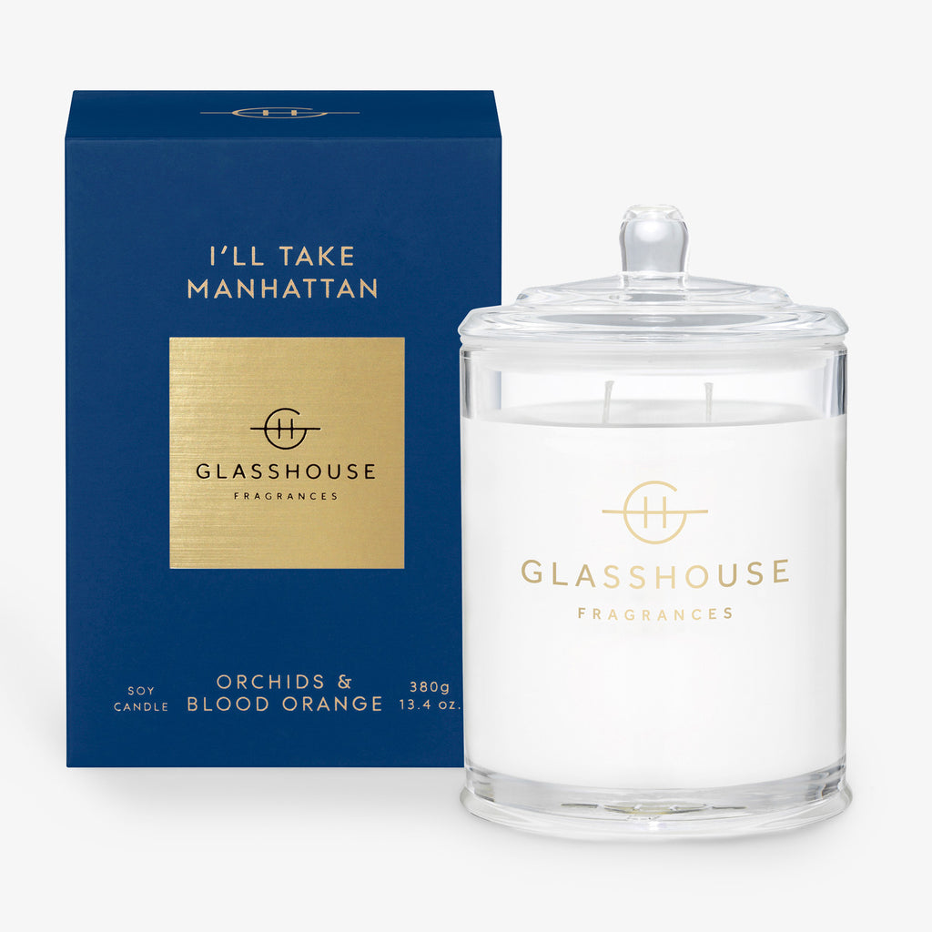 Glasshouse Candle I'll Take Manhattan (Orchids & Blood Orange)