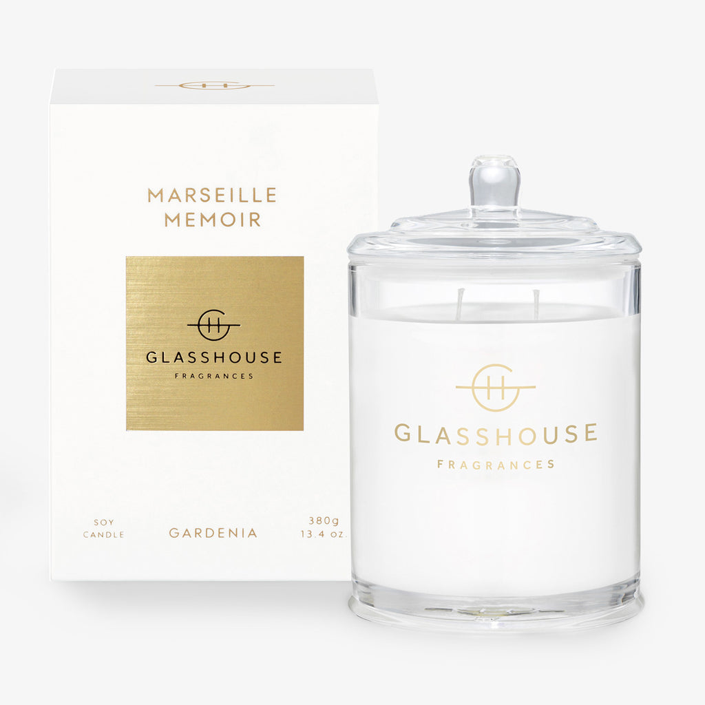 Glasshouse Candle Marseille Memoir (Gardenia)