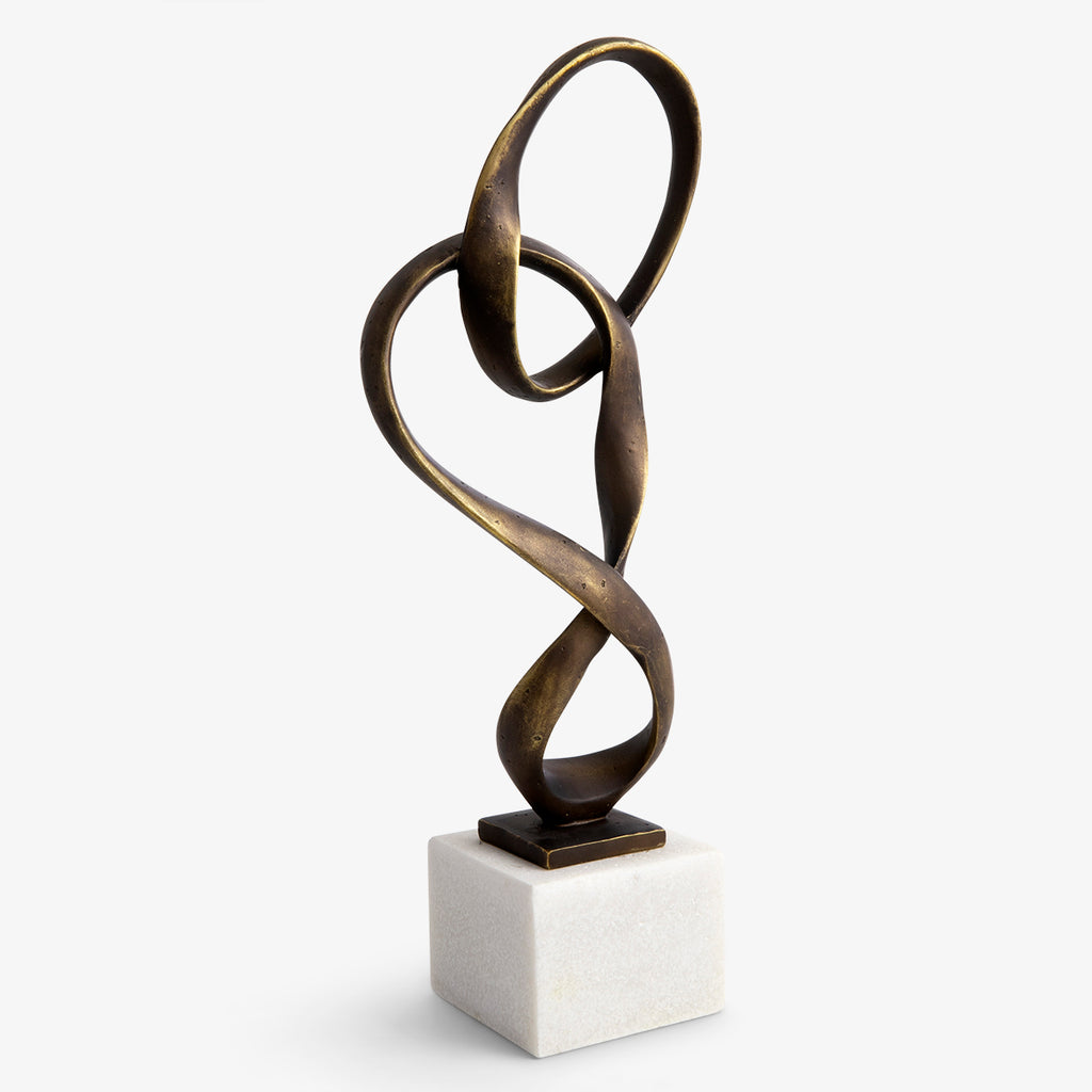 Hoop Sculpture Bronze Finish 47cm