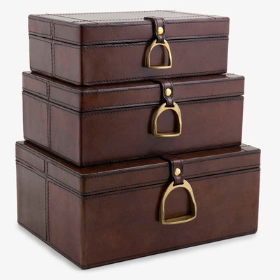 Leather Boxes With Stirrup