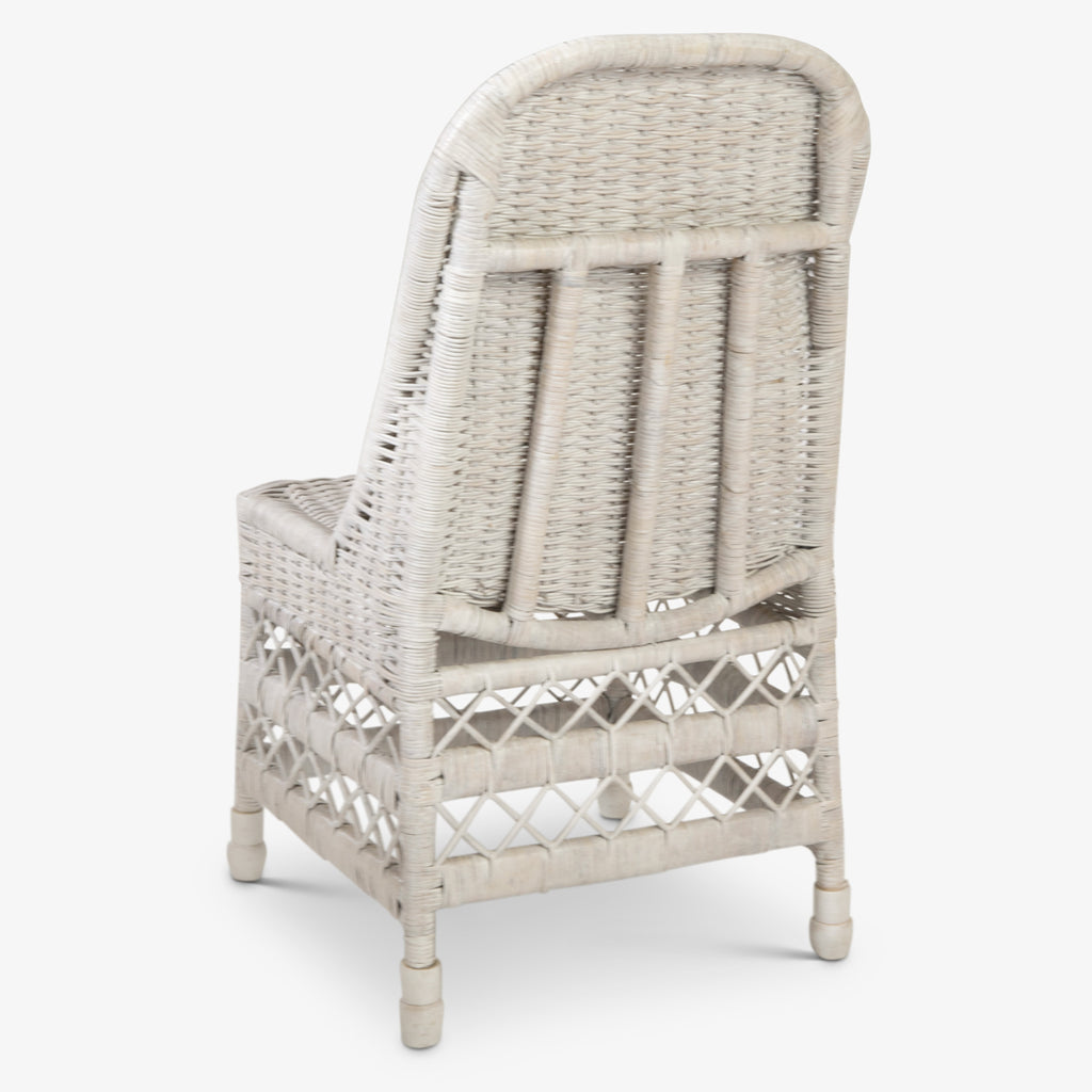 Rattan Dining Chair White