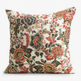 Sara Autumn Floral With Flax Back Cushion 50 x 50cm Front