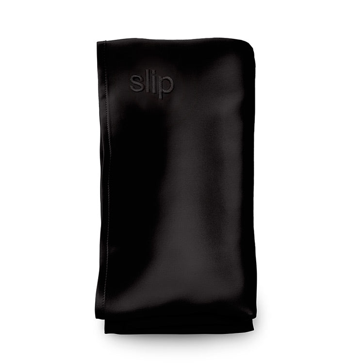 Slip Silk Pillowcase Queen Black
