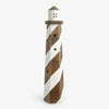Timber Lighthouse Decoration Tall Front