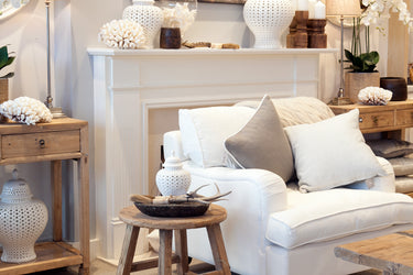 Styling A White & Natural Lounge Room