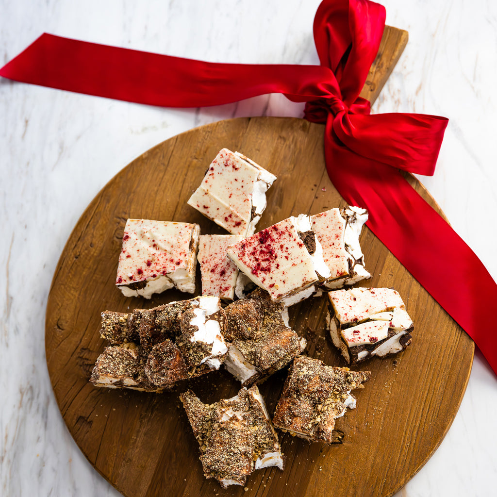 Rocky Road (Dark Chocolate Pudding) Styled With Bow