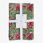 Festive Sage Rose Napkins (Set of 4) Front View