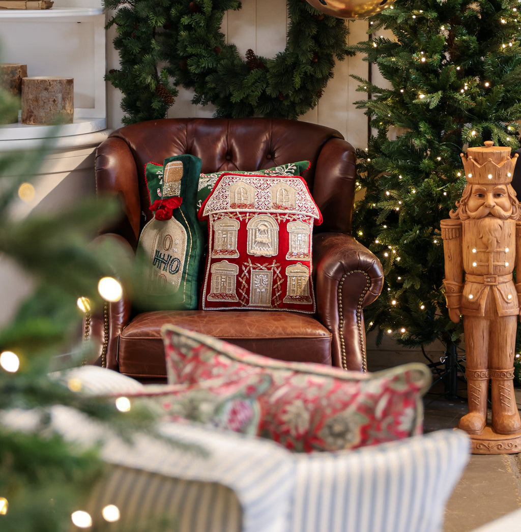 christmas-house-cushion styled