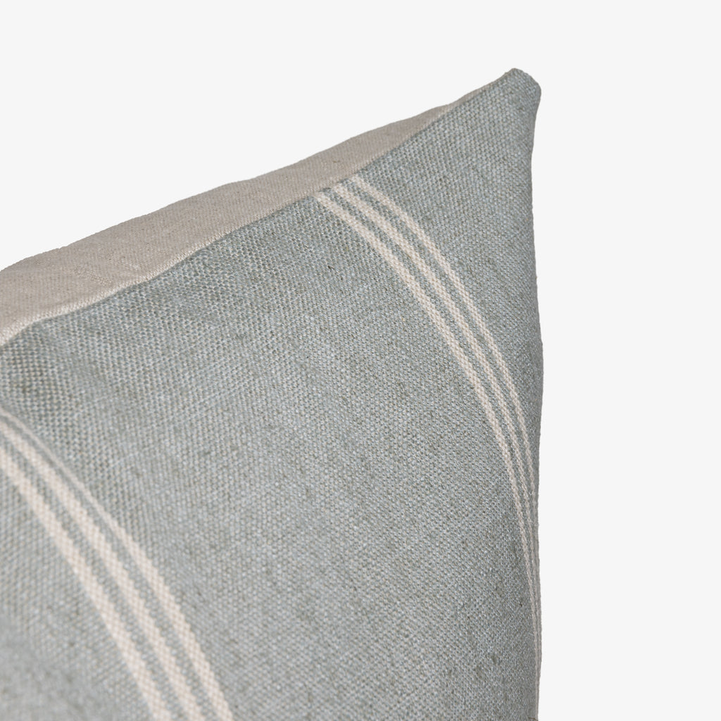 Aberdeen Seafoam Oatmeal Cushion Cover Detail