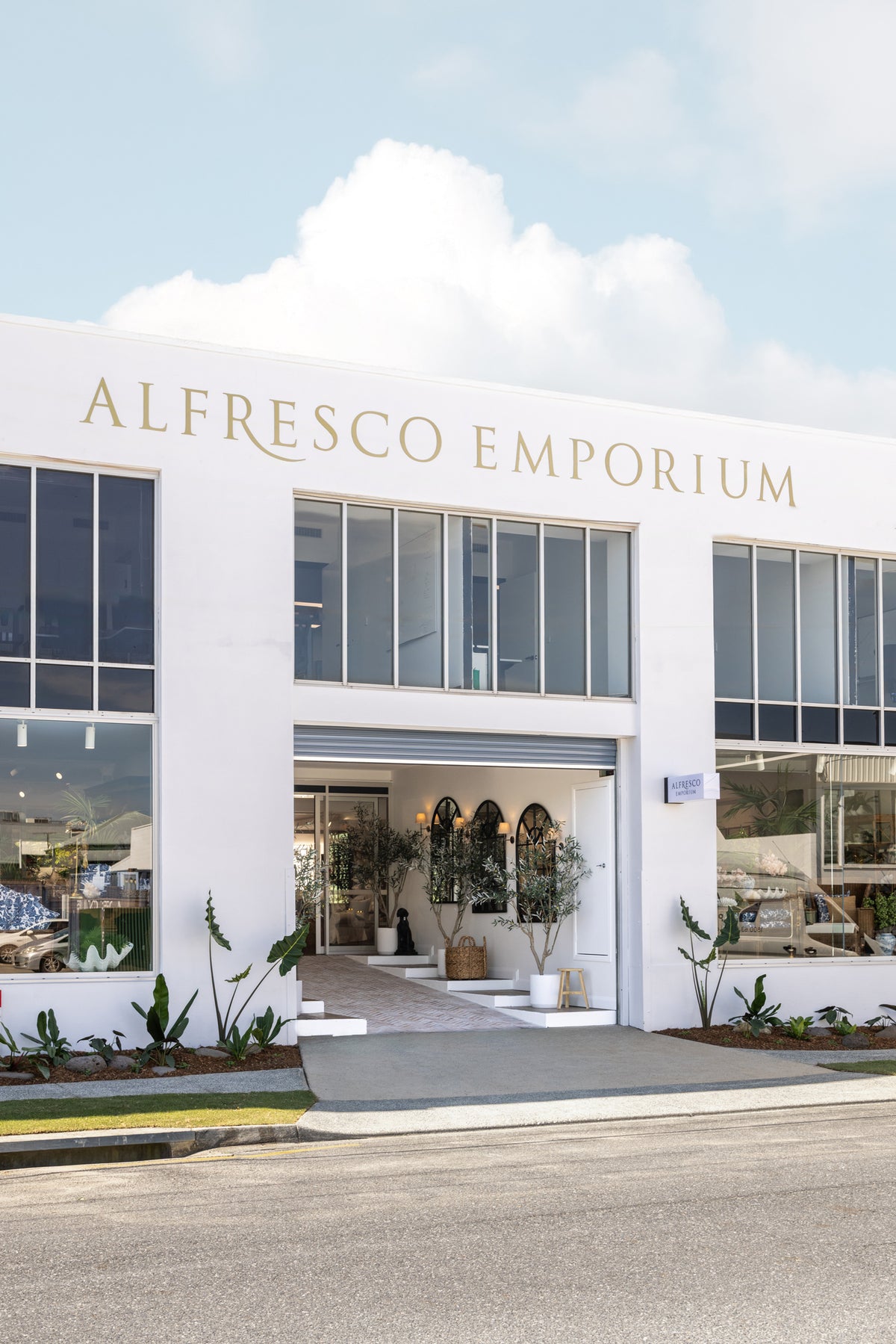 The outside of Alfresco Emporium's Albion store in Brisbane. 