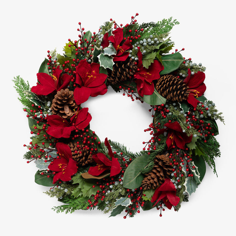 Amaryllis Wreath Front