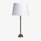 Antique Brass Lamp White Shade