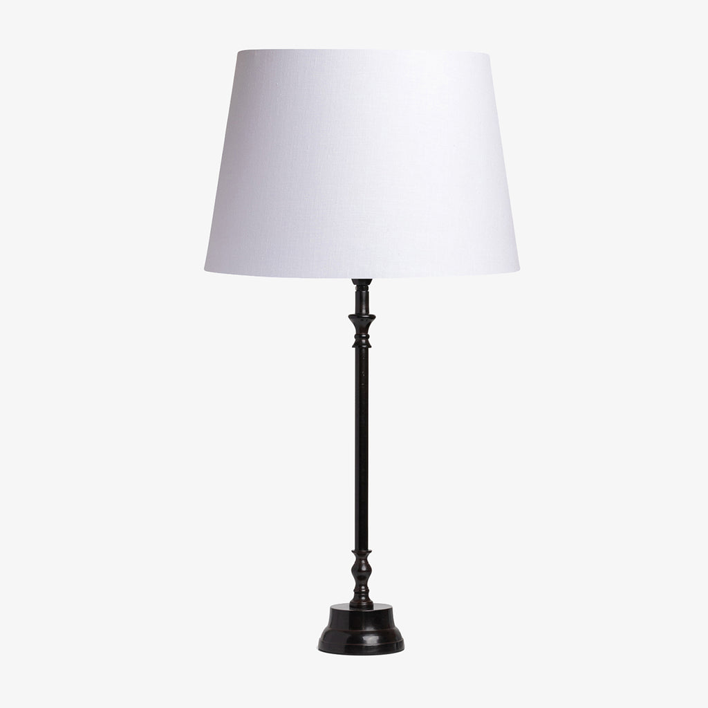 Antique Lamp with White Shade
