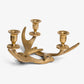 Antler Taper Candle Holder Gold Front