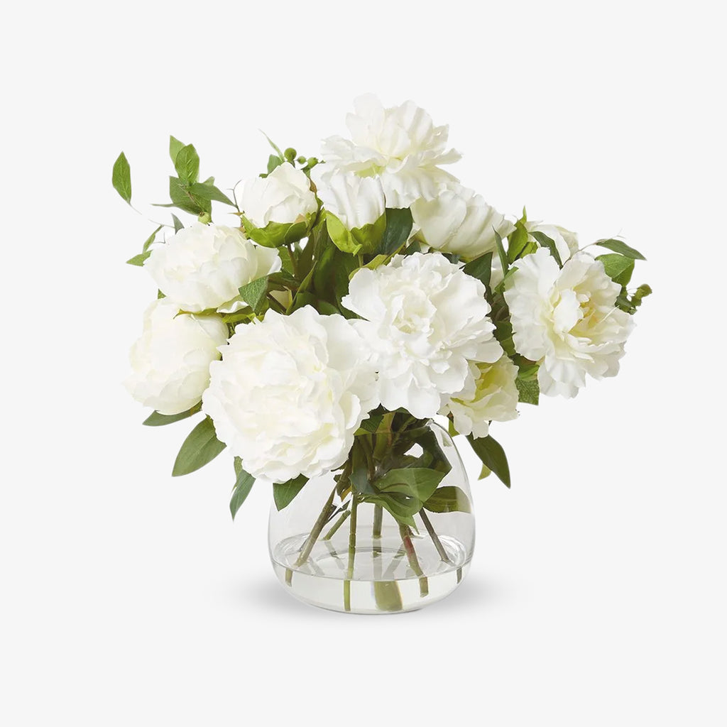 Artificial Arrangement Peony Alma Vases