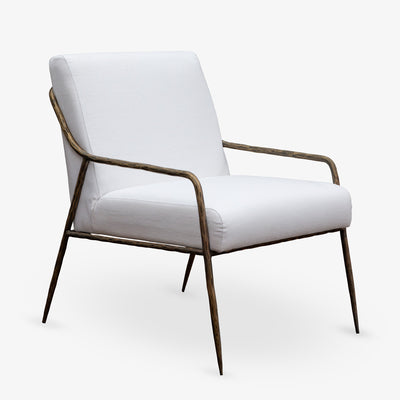 Ashton Boucle Armchair (Antique Brass) Front