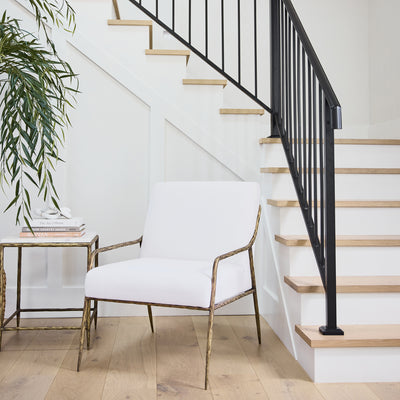 Ashton Armchair (Antique Brass) Styled