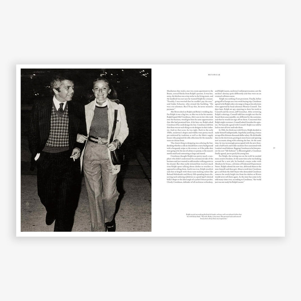 Ralph Lauren: In His Own Fashion Book Cover - Inside people walking
