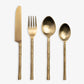 Bamboo Cutlery Set Of 16 Gold Front