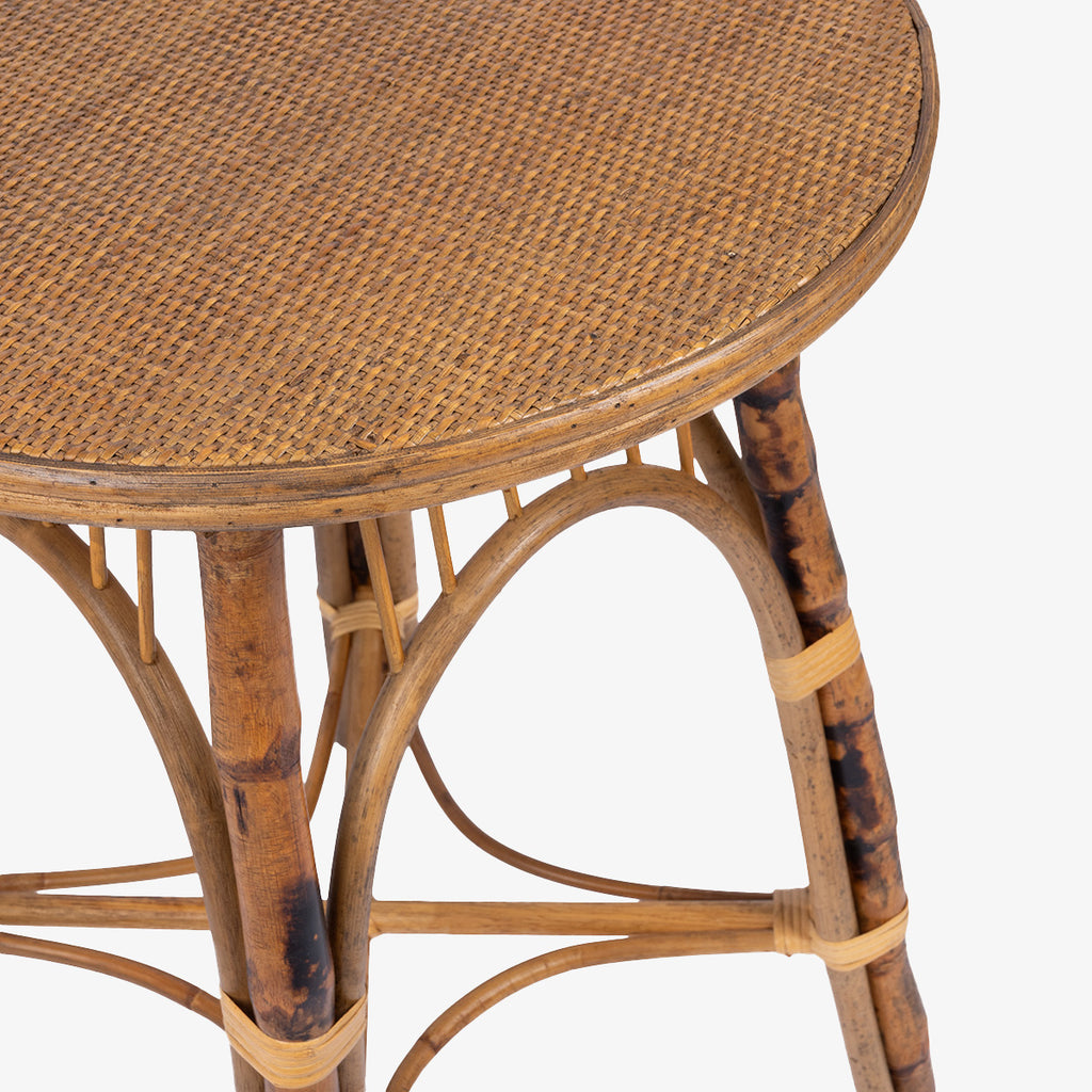 Bamboo Emara Round Table Natural Close Up