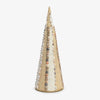 Bead & Shell Cone Tree Decoration Front