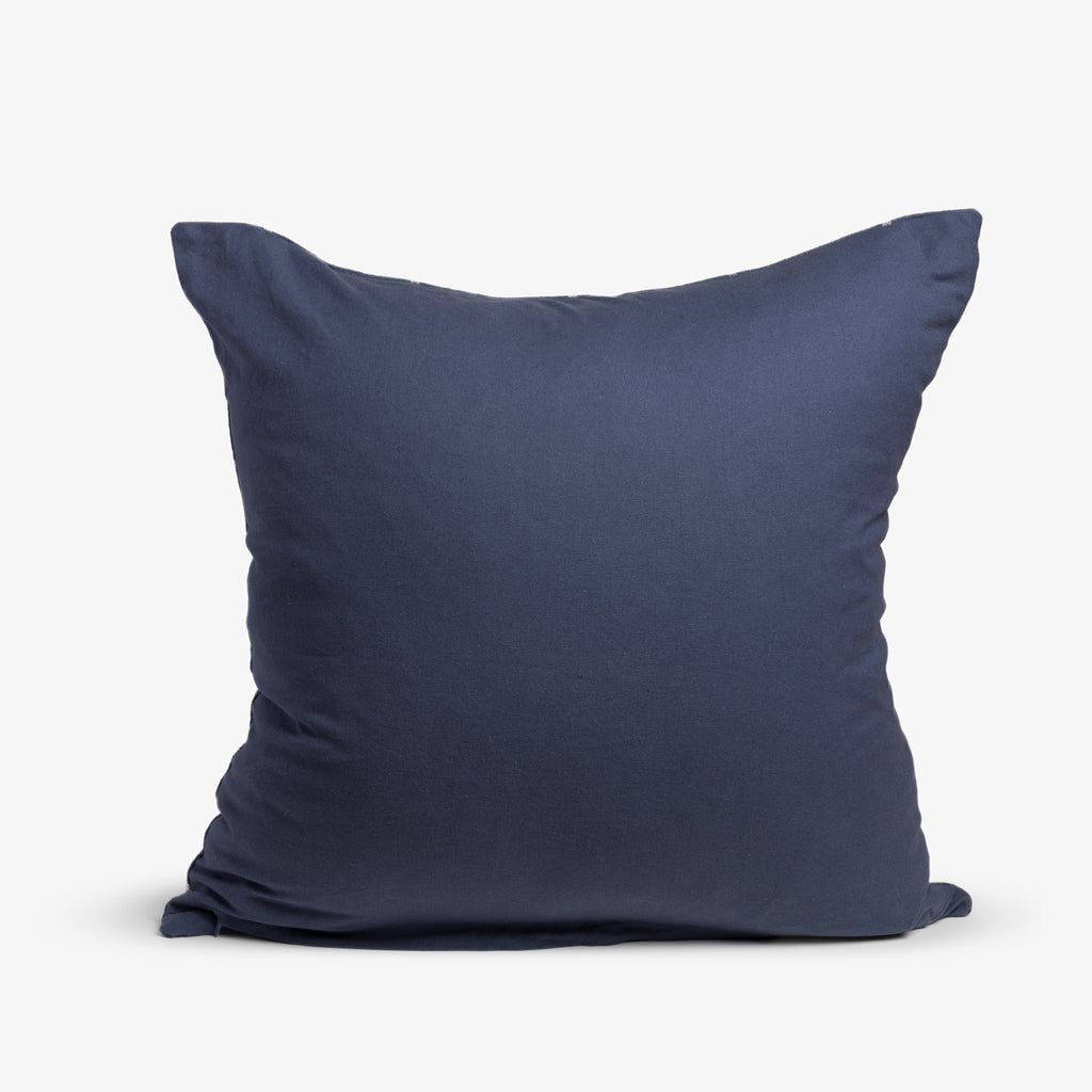 Check Cushion Cover Blue & White