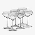 Bormioli Rocco Bartender Art Deco Martini 235ml Set Of Six