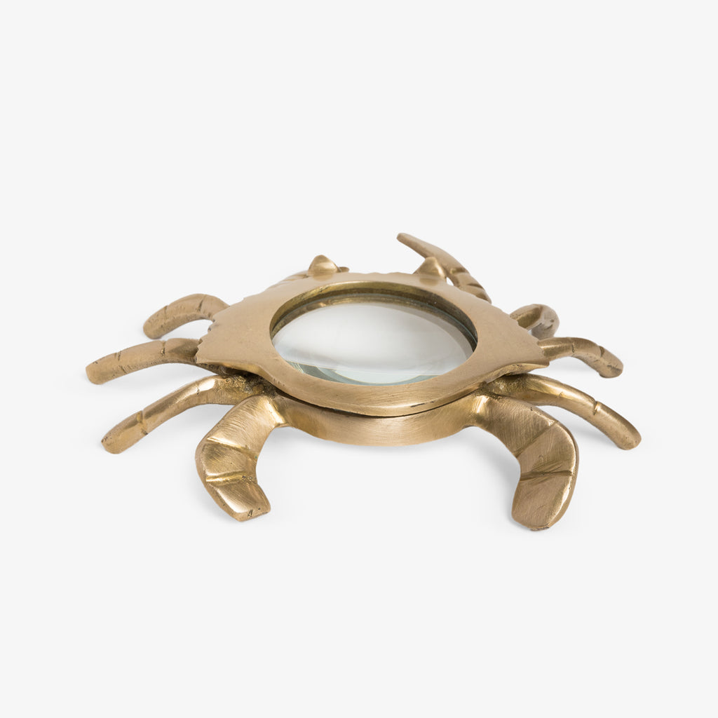 Crab Magnifying Glass Brass