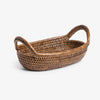 Brown Rattan Oval Tray