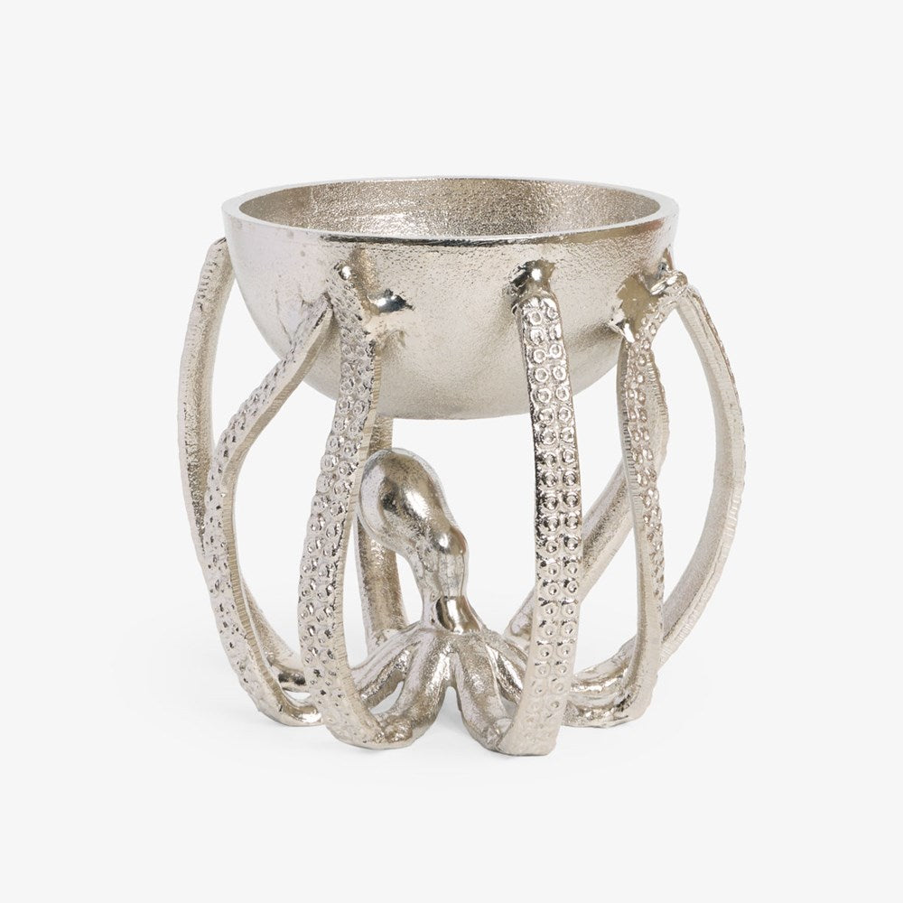 Octopus Nickel Bowl Front View