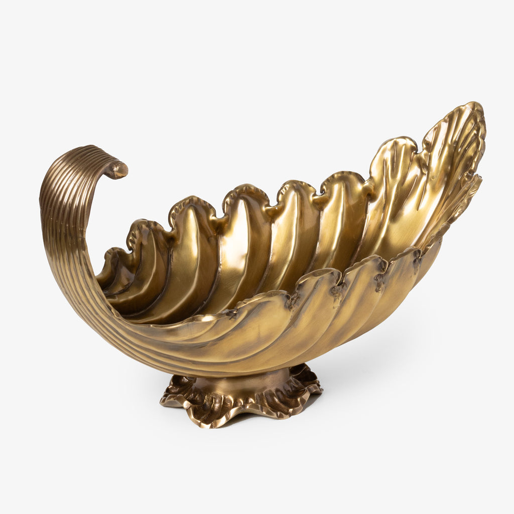 Chantilly Brass Shell Dish Front