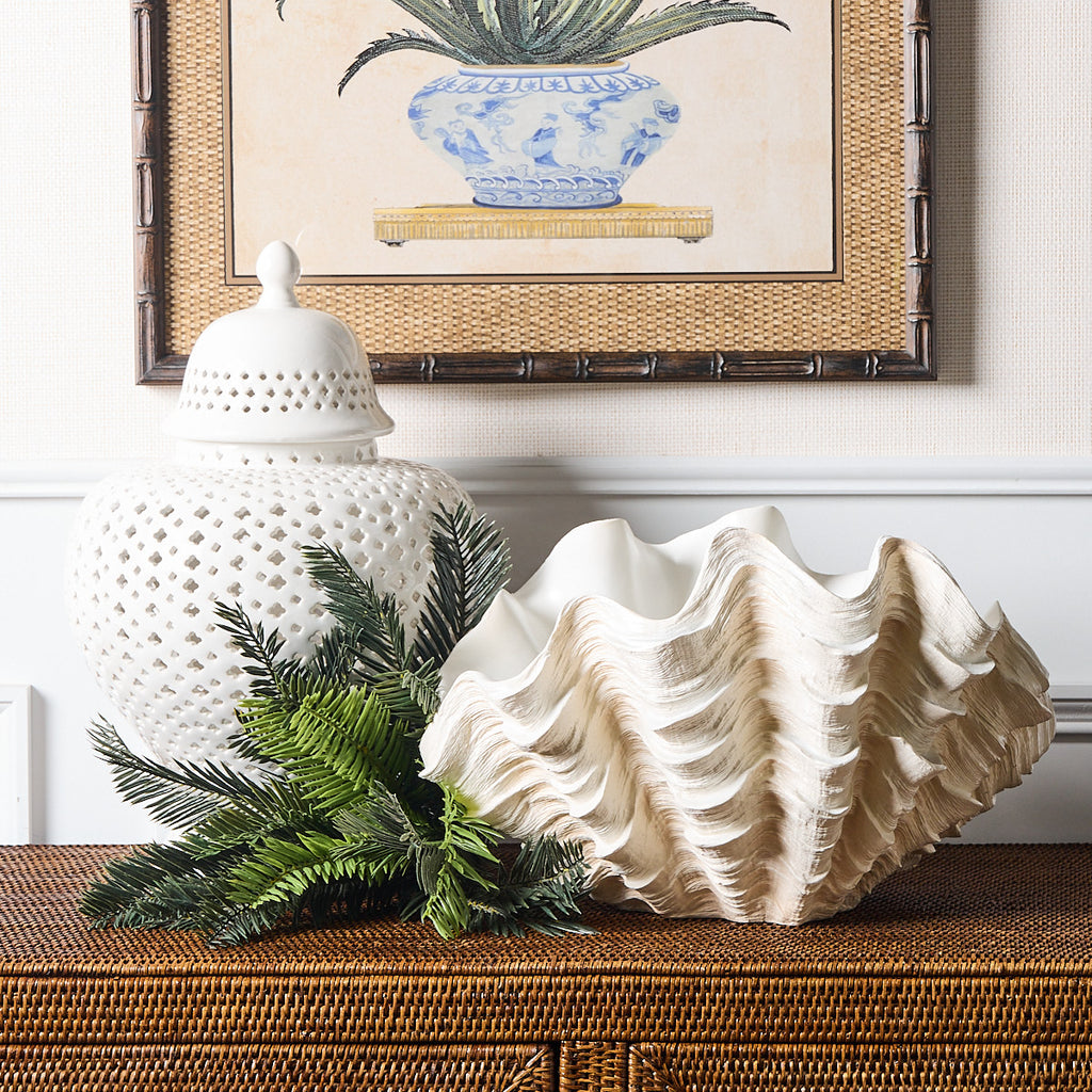 Clam Shell Planter Styled